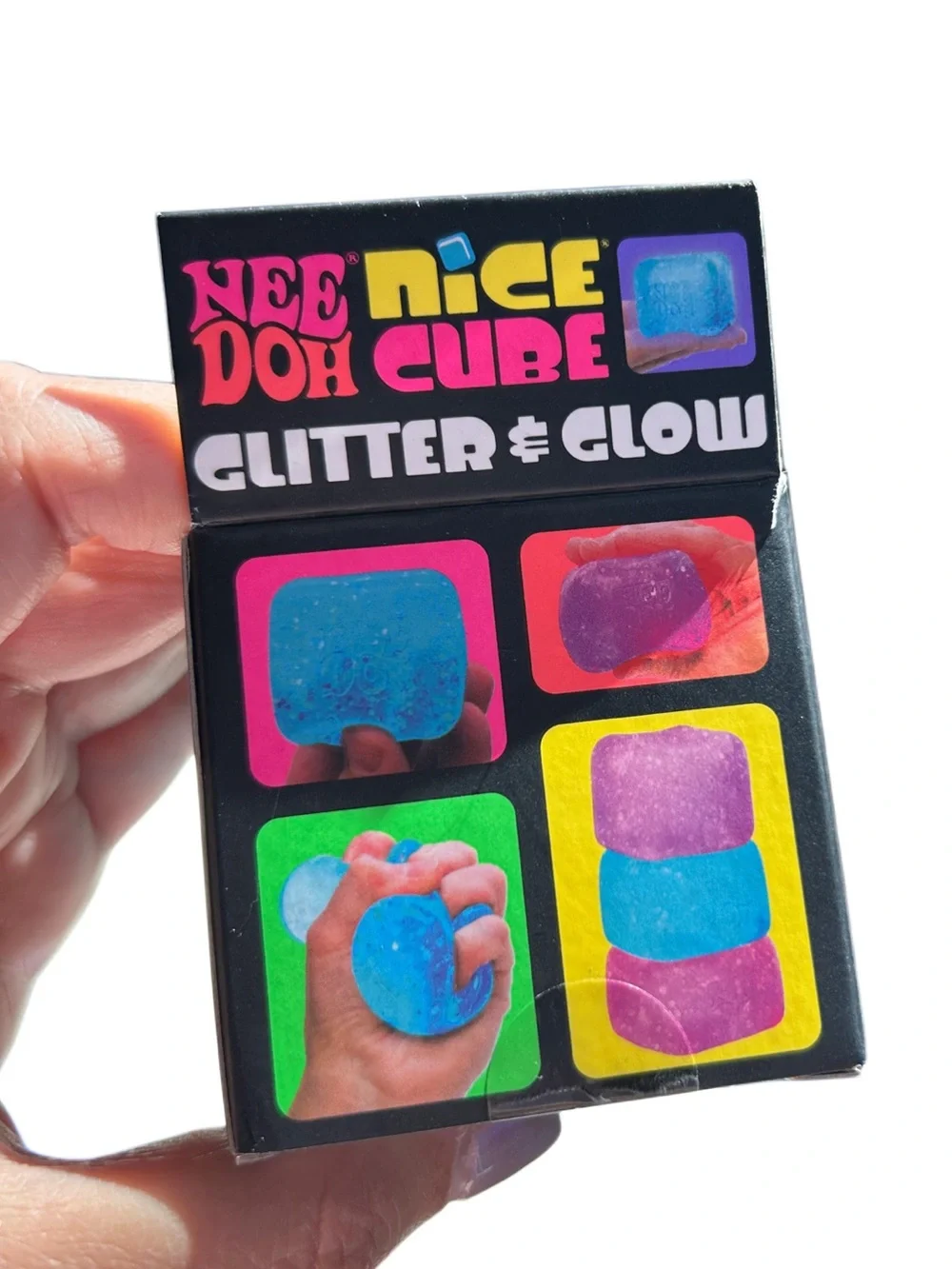 Authentic Needoh Nice Cube Glitter & Glow